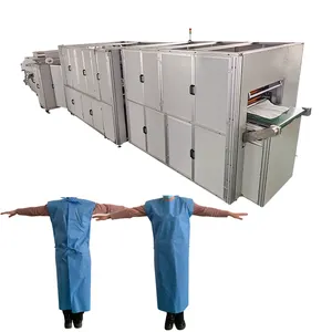 Full Automatic Disposable Ultrasonic Non Woven Hospital Doctor Clothes Protective Suit Surgical Gown Making Machine