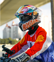 Caschi per casco da motociclista con doppia lente di alta qualità certificato DOT ECE Safe Crash Unisex