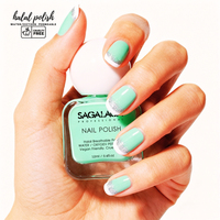 Vernis à ongles respirant Halal pour salon à domicile, compatible Wudu, perméable à l'eau, adapté aux débutants, séchage rapide, végétalien