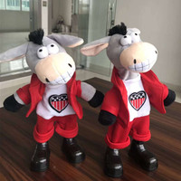 Jouet en peluche âne électronique parlant, chantant, dansant, marchant, avec enregistrement vocal répété