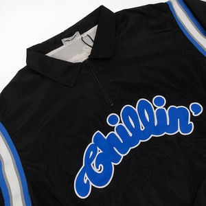 Veste de sport légère, coupe-vent, respirante et à séchage rapide, personnalisable par le fabricant, avec fermeture éclair 1/3, imprimée, grande taille - Product Image 3