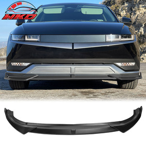 Pour Hyundai Ioniq 5 2022-2024, style IKON, spoiler de pare-chocs avant 3 pièces, noir mat, PP, kit carrosserie de haute qualité - Product Image 1