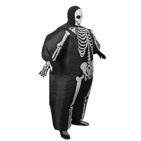 Adulte Halloween Squelette Gonflable Costume Horreur Homme pour Ambiance Festive et Décorations de Fête