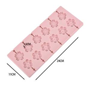 MUYULINS factory multi-cavity <b>bear</b> butterfly round candy LFGB platinum non-stick BPA-free silicone lollipop mold - Product Image 6