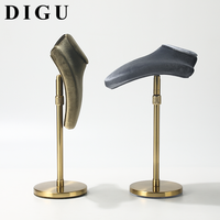 Support de présentation en velours pour collier et pendentif haut de gamme DIGU, avec support métallique détachable et réglable en hauteur