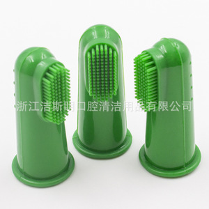 Cepillo de dientes de dedo para bebés, cerdas de silicona de 5,2 cm, masajeador de encías, uso doméstico - Product Image 2