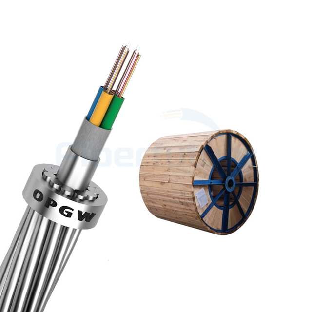 24 36 48 96 core Central Type  OPGW Fiber Cable Stainless Steel Tube
