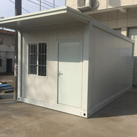 Maison conteneur de stockage détachable pour pièces diverses personnalisée de 16 pieds emballage plat amovible Petit entrepôt garagee