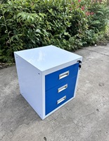 Table de travail multifonctionnelle verrouillable en acier laminé à froid Tiroirs à trois niveaux Compartiment de rangement avec glissière