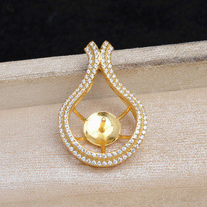 Accessoire DIY, pendentif en argent S925 avec perle, support pour pendentif, 12-13, composants et trouvailles de bijoux de mode, produit semi-fini, JG5927 - Product Image 4