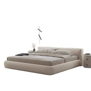 <span class=keywords><strong>Lit</strong></span> Moderne Italien Minimaliste 2026 en Tissu Synthétique avec Cadre en Bois, Confortable pour Chambre à Coucher, Matelas en Latex, Taille Queen/King, <span class=keywords><strong>Gain</strong></span> <span class=keywords><strong>de</strong></span> <span class=keywords><strong>Place</strong></span> - Product Image 6