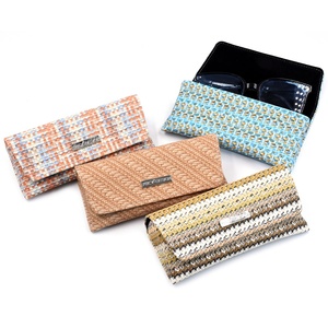 Bestpackaging tùy chỉnh sang trọng vải Kính mát trường hợp Kim Loại Logo Kính đọc sách trường hợp thiết kế độc đáo nam châm eyeglassesc trường hợp - Product Image 1