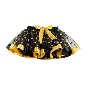 Jupes tutu de sorcière <span class=keywords><strong>d</strong></span>'Halloween pour filles avec tulle noir et <span class=keywords><strong>orange</strong></span> et doublure douce, costumes de télévision et de cinéma pour enfants - Product Image 5