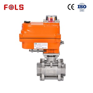 Dn15 24VDC thép không gỉ 304 3 Piece dòng chảy điều khiển Chủ Đề Bóng Van Điện Thiết bị truyền động van - Product Image 5