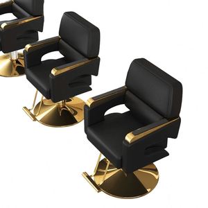Silla de Barbero Moderna y Duradera de Acero Inoxidable con Asiento Ajustable para Salón y Spa de Luxmars - Product Image 1