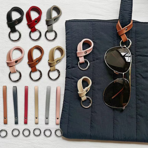 Stylish PU leather eyeglasses lanyard, multi-functional portable eyeglasses, hat, keychain, bag charm accessory. - Product Image 1