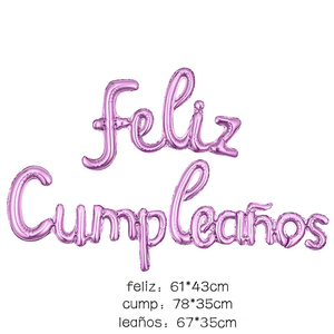 Set di Palloncini in Foil 'FELIZ CUMPLEAÑOS' da 16 Pollici, Palloncini Alfabetici <span class=keywords><strong>per</strong></span> Decorazioni di Feste di Compleanno - Product Image 2