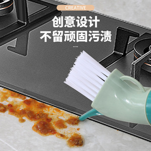 Multi Functional <b>Cleaning</b> <b>Brush</b> Nylon Bristles For Kitchen Crevice <b>Cleaning</b> With Water Bottle Connector - Product Image 1