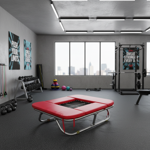 Mini trampolín profesional europeo Slam <span class=keywords><strong>Dunk</strong></span> para interiores y exteriores, trampolín cuadrado plegable para entrenamiento físico - Product Image 6