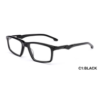 Montures de lunettes optiques en acétate de style sportif unisexe Haoya XB01 pour toutes les formes de visage, fabriquées dans le Zhejiang, Chine