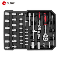 Ensemble d'outils à main pour atelier de réparation automobile, 499 pièces, clé à douille industrielle, pince, tournevis, coffret en aluminium complet