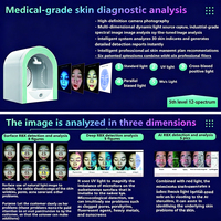 Portable AI Skin Detection Instrument Retractable Light-Blocking Pixel-Level Skin Contrast Analysis Bluetooth/WiFi Enabled