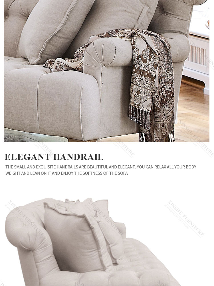 Nordic Style Fabric Sofa Modern Living Room L-shaped Sofa Technology Fabric High Rebound Sponge Sofa Home Set