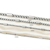 Chaîne en acier inoxydable 304 en gros pour bijoux DIY, bracelet, collier et accessoires, en stock