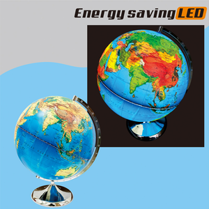 Globo Terráqueo Creativo de Plástico con Mapa <span class=keywords><strong>del</strong></span> <span class=keywords><strong>Mundo</strong></span>, 20/25/32 cm de Diámetro, Globo Iluminado con Luces LED, Globo Terráqueo con Mapa de la Tierra - Product Image 6