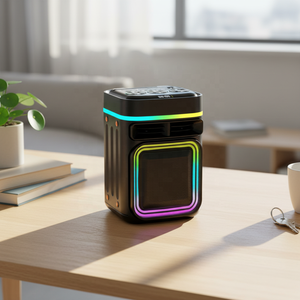 ABS-8109 Altoparlante Wireless <span class=keywords><strong>Portatile</strong></span> Elite 2026 Personalizzabile in Fabbrica, Luce RGB Quadrata, Audio Stereo, Facile da Trasportare per Casa e Esterni - Product Image 2