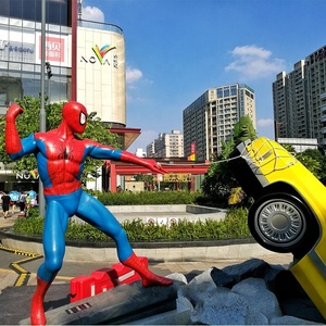 <span class=keywords><strong>Spiderman</strong></span> bức tượng 1:1 phim hoạt hình nhân vật phim Điêu Khắc sợi thủy tinh siêu anh hùng trang trí nóng bán - Product Image 6