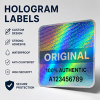Étiquettes holographiques 3D personnalisées en rouleau, autocollants authentiques avec code QR et numéro de série pour la protection de la marque, emballage OEM ODM
