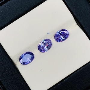 Piedra preciosa suelta de corte ovalado de tanzanita natural, tamaño calibrado para hacer joyas, anillos, pendientes y diseños personalizados finos - Product Image 5