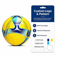 Ballon de football en PVC personnalisé Aiju, taille 5, cousu à la machine, vente en gros de ballons de football, Pelotas De Futbol pour les sports de loisirs