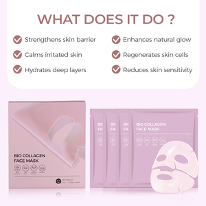 Maschera Viso Peel-Off Idrogel in Gel al Collagene Rosa con PDRN Anti-Età Idratante e Liftante da Notte per Pelli Secche all'Ingrosso - Product Image 5