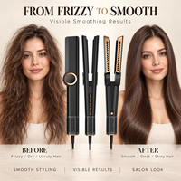 Five Plus 2 en 1 Sèche-cheveux et Lisseur Professionnel à Air Chaud et Froid, Outil de Coiffage pour Salon, Marque Privée Personnalisable