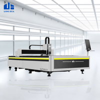 Machine de découpe laser à fibre CNC pour cuivre, aluminium, acier, fer et métaux, avec table simple