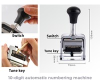 Machine à numéroter automatique pour la fabrication de timbres-poste de Date, de bureau, en caoutchouc