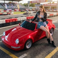 Go Kart Listrik Gaya Vintage 964 Motor Torsi Tinggi Suspensi Double A-arm Produk Grosir untuk Dewasa