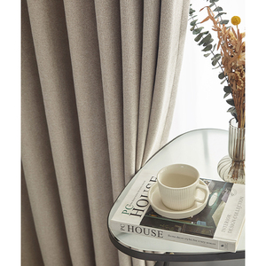 110-Inch 280cm <b>Linen</b> <b>Look</b> Herringbone Multiple Colors Cheap Blackout <b>Curtain</b> Material Rolls Fabric for Window Shade Decoration - Product Image 3