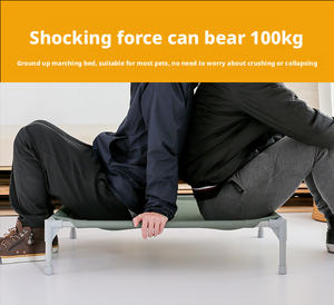 Nouveau <span class=keywords><strong>lit</strong></span> pour animaux <span class=keywords><strong>de</strong></span> compagnie pliable et écologique pour chiens et chats, universel pour les quatre saisons, respirant, surélevé, portable, niche pour animaux <span class=keywords><strong>de</strong></span> compagnie - Product Image 6