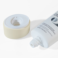 Tube ovale en plastique personnalisé pour emballage cosmétique, fabriqué en Chine, avec bouchon à vis, capacité 100 ml, impression de logo personnalisée pour les soins de la peau