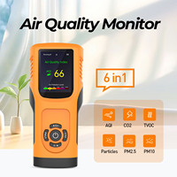 Mètre de qualité de l'air portable CO2 TVOC Analyseur de gaz domestique de haute qualité avec PM2.5 PM10