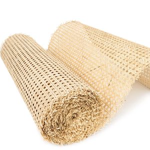 Couleur blanchie en osier naturel ruban rotin panier abat-jour matière première plastique maille ouverte rouleau canne rotin sangle - Product Image 2