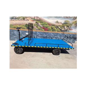 Four Wheels Logistics Electric <b>Trolley</b> Flatbed for Warehouse - Product Image 4