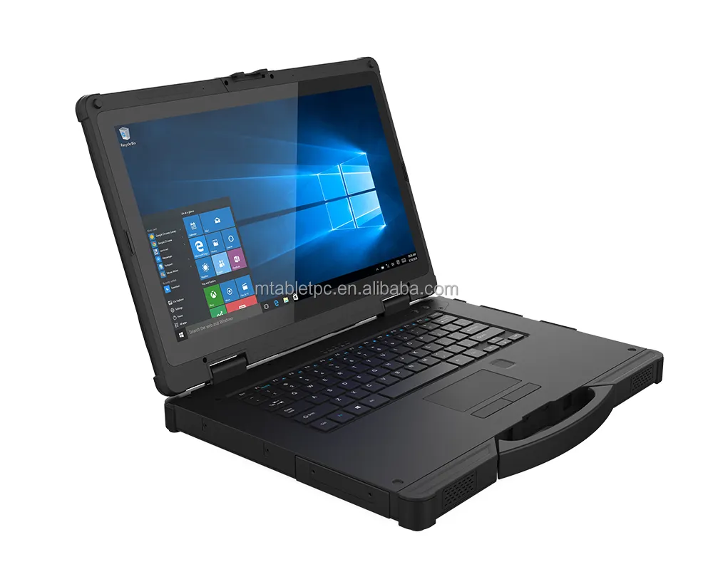 Neuankömmling OEM All-in-One-PC 14,1 Zoll Intel I7 Win10 Benutzer definierte 16GB RAM 256GB SSD Robuster tragbarer Computer-Laptop Wasserdicht