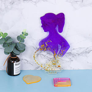 Molde de resina epoxi con forma de corazón para decoración del hogar, molde de silicona para jabón, manualidades artesanales, regalos hechos a mano - Product Image 4