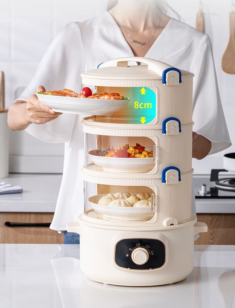 ฝา + 3 ชั้น + เตาแม่เหล็กไฟฟ้า: ควบคุมแบบหมุน T