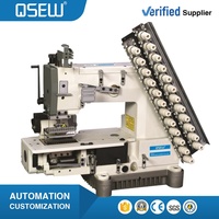 Machine à coudre industrielle à 12 aiguilles QS-008-12P pour la couture de ceintures élastiques