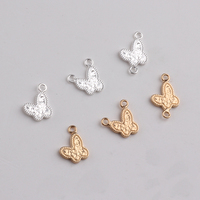 Nuevos Conectores de Mariposa de Oro Laminado de 14k para la Fabricación de Pulseras y Collares, Proveedor Minimalista